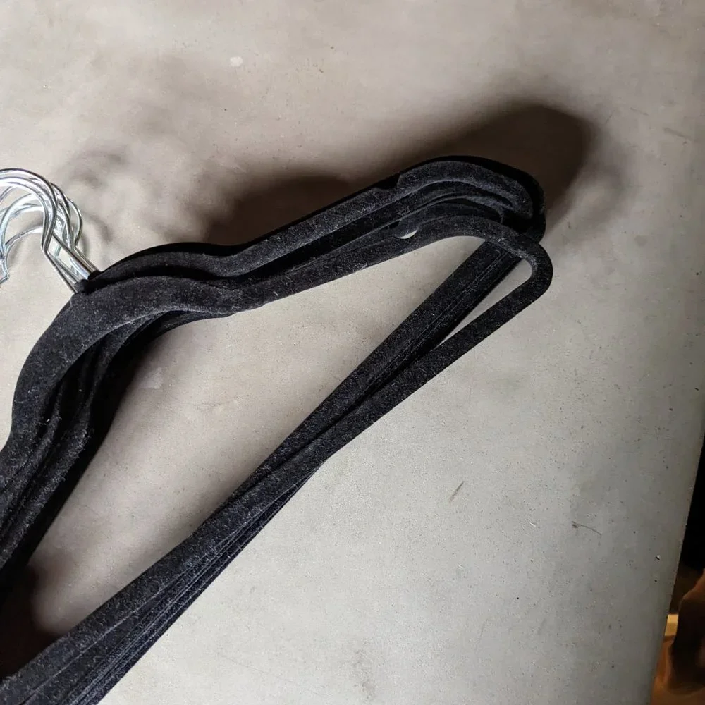 Black Velour Hangers